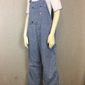 Lee Blue Strip Vintage Bib Overalls As Is k096